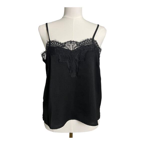 Lulus Lace Trimmed Tank Camisole Coquette Cottagecore Shirt Girly Romantic M - Picture 4 of 8